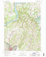Leechburg Pennsylvania Historical topographic map, 1:24000 scale, 7.5 X 7.5 Minute, Year 1954