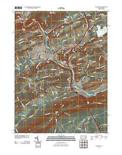 Lehighton Pennsylvania Historical topographic map, 1:24000 scale, 7.5 X 7.5 Minute, Year 2010