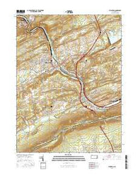 Lehighton Pennsylvania Current topographic map, 1:24000 scale, 7.5 X 7.5 Minute, Year 2016