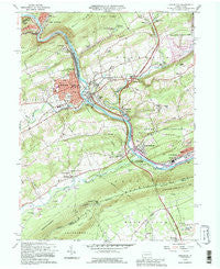 Lehighton Pennsylvania Historical topographic map, 1:24000 scale, 7.5 X 7.5 Minute, Year 1992