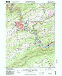 Lehighton Pennsylvania Historical topographic map, 1:24000 scale, 7.5 X 7.5 Minute, Year 1997