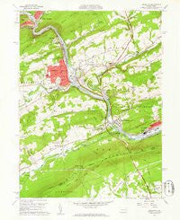 Lehighton Pennsylvania Historical topographic map, 1:24000 scale, 7.5 X 7.5 Minute, Year 1960