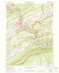 Lehighton Pennsylvania Historical topographic map, 1:24000 scale, 7.5 X 7.5 Minute, Year 1960