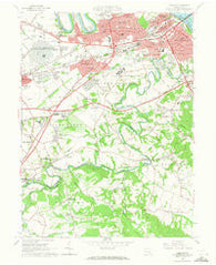 Lemoyne Pennsylvania Historical topographic map, 1:24000 scale, 7.5 X 7.5 Minute, Year 1963