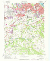 Lemoyne Pennsylvania Historical topographic map, 1:24000 scale, 7.5 X 7.5 Minute, Year 1963