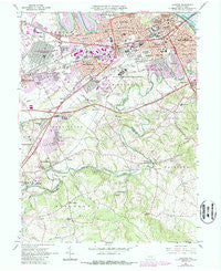 Lemoyne Pennsylvania Historical topographic map, 1:24000 scale, 7.5 X 7.5 Minute, Year 1963