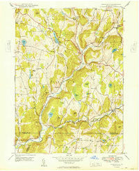 Lenoxville Pennsylvania Historical topographic map, 1:24000 scale, 7.5 X 7.5 Minute, Year 1949