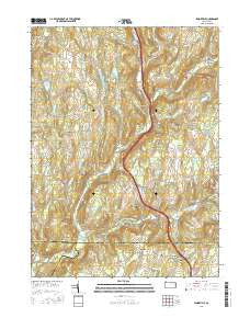 Lenoxville Pennsylvania Current topographic map, 1:24000 scale, 7.5 X 7.5 Minute, Year 2016