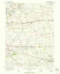 Leola Pennsylvania Historical topographic map, 1:24000 scale, 7.5 X 7.5 Minute, Year 1956