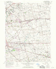 Leola Pennsylvania Historical topographic map, 1:24000 scale, 7.5 X 7.5 Minute, Year 1956