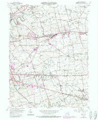 Leola Pennsylvania Historical topographic map, 1:24000 scale, 7.5 X 7.5 Minute, Year 1956