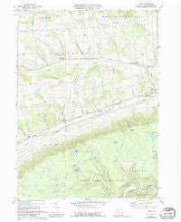 Leroy Pennsylvania Historical topographic map, 1:24000 scale, 7.5 X 7.5 Minute, Year 1969