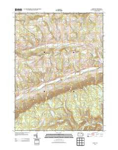 Leroy Pennsylvania Historical topographic map, 1:24000 scale, 7.5 X 7.5 Minute, Year 2013