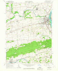 Lewisburg Pennsylvania Historical topographic map, 1:24000 scale, 7.5 X 7.5 Minute, Year 1965