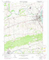 Lewisburg Pennsylvania Historical topographic map, 1:24000 scale, 7.5 X 7.5 Minute, Year 1965