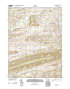 Lewisburg Pennsylvania Historical topographic map, 1:24000 scale, 7.5 X 7.5 Minute, Year 2013