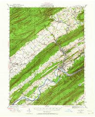 Lewistown Pennsylvania Historical topographic map, 1:62500 scale, 15 X 15 Minute, Year 1924