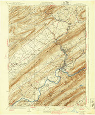 Lewistown Pennsylvania Historical topographic map, 1:62500 scale, 15 X 15 Minute, Year 1927