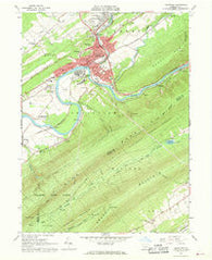 Lewistown Pennsylvania Historical topographic map, 1:24000 scale, 7.5 X 7.5 Minute, Year 1966
