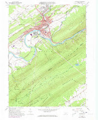 Lewistown Pennsylvania Historical topographic map, 1:24000 scale, 7.5 X 7.5 Minute, Year 1966