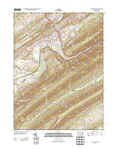 Lewistown Pennsylvania Historical topographic map, 1:24000 scale, 7.5 X 7.5 Minute, Year 2013