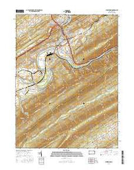 Lewistown Pennsylvania Current topographic map, 1:24000 scale, 7.5 X 7.5 Minute, Year 2016