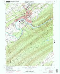 Lewistown Pennsylvania Historical topographic map, 1:24000 scale, 7.5 X 7.5 Minute, Year 1966