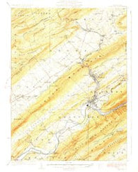 Lewistown Pennsylvania Historical topographic map, 1:62500 scale, 15 X 15 Minute, Year 1927