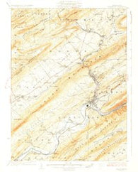 Lewistown Pennsylvania Historical topographic map, 1:62500 scale, 15 X 15 Minute, Year 1927