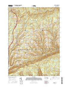 Liberty Pennsylvania Current topographic map, 1:24000 scale, 7.5 X 7.5 Minute, Year 2016