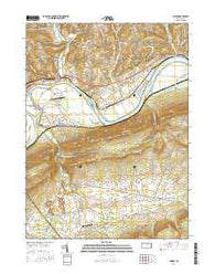 Linden Pennsylvania Current topographic map, 1:24000 scale, 7.5 X 7.5 Minute, Year 2016