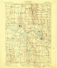 Linesville Pennsylvania Historical topographic map, 1:62500 scale, 15 X 15 Minute, Year 1908