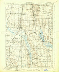 Linesville Pennsylvania Historical topographic map, 1:62500 scale, 15 X 15 Minute, Year 1908