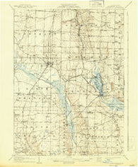 Linesville Pennsylvania Historical topographic map, 1:62500 scale, 15 X 15 Minute, Year 1908