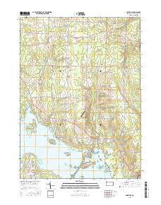 Linesville Pennsylvania Current topographic map, 1:24000 scale, 7.5 X 7.5 Minute, Year 2016