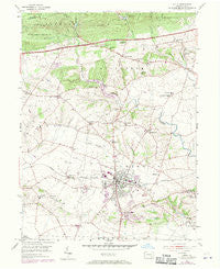 Lititz Pennsylvania Historical topographic map, 1:24000 scale, 7.5 X 7.5 Minute, Year 1956