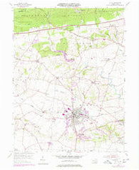 Lititz Pennsylvania Historical topographic map, 1:24000 scale, 7.5 X 7.5 Minute, Year 1956