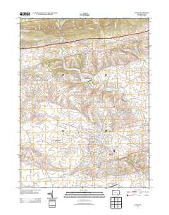Lititz Pennsylvania Historical topographic map, 1:24000 scale, 7.5 X 7.5 Minute, Year 2013