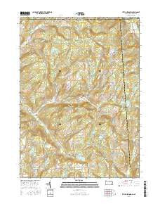 Little Meadows Pennsylvania Current topographic map, 1:24000 scale, 7.5 X 7.5 Minute, Year 2016