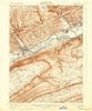 Lock Haven Pennsylvania Historical topographic map, 1:62500 scale, 15 X 15 Minute, Year 1923
