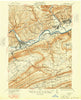 Lock Haven Pennsylvania Historical topographic map, 1:62500 scale, 15 X 15 Minute, Year 1923