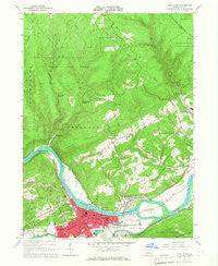 Lock Haven Pennsylvania Historical topographic map, 1:24000 scale, 7.5 X 7.5 Minute, Year 1965