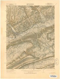 Lock Haven Pennsylvania Historical topographic map, 1:62500 scale, 15 X 15 Minute, Year 1923