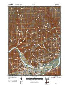 Lock Haven Pennsylvania Historical topographic map, 1:24000 scale, 7.5 X 7.5 Minute, Year 2010
