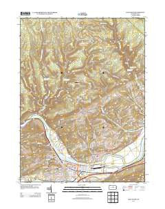Lock Haven Pennsylvania Historical topographic map, 1:24000 scale, 7.5 X 7.5 Minute, Year 2013