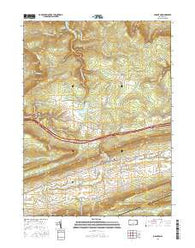 Loganton Pennsylvania Current topographic map, 1:24000 scale, 7.5 X 7.5 Minute, Year 2016