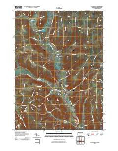 Lottsville Pennsylvania Historical topographic map, 1:24000 scale, 7.5 X 7.5 Minute, Year 2010