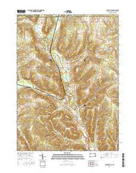 Lottsville Pennsylvania Current topographic map, 1:24000 scale, 7.5 X 7.5 Minute, Year 2016