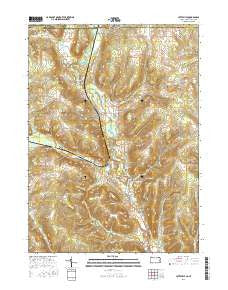 Lottsville Pennsylvania Current topographic map, 1:24000 scale, 7.5 X 7.5 Minute, Year 2016