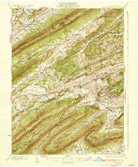 Loysville Pennsylvania Historical topographic map, 1:62500 scale, 15 X 15 Minute, Year 1933
